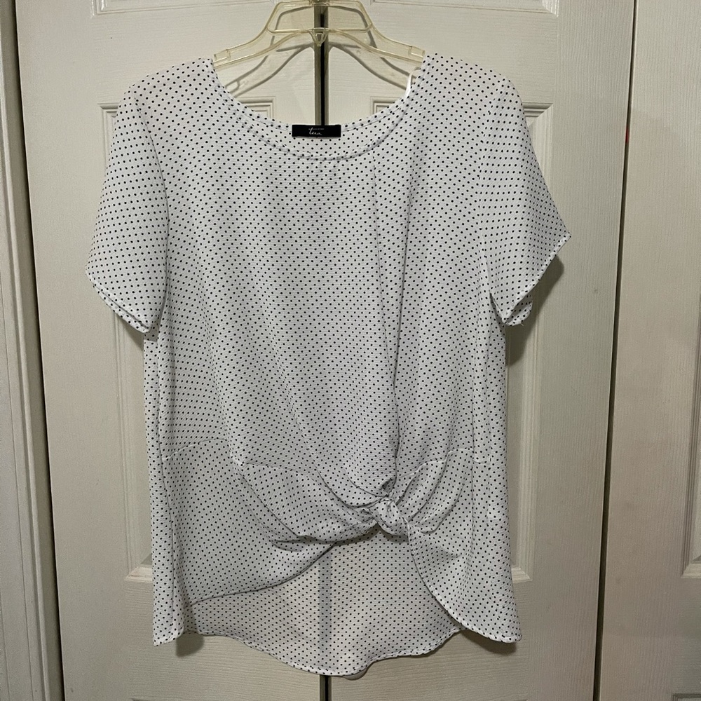 Tua Polka Dot Knot Shirt